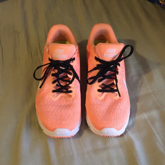 neon orange sneakers